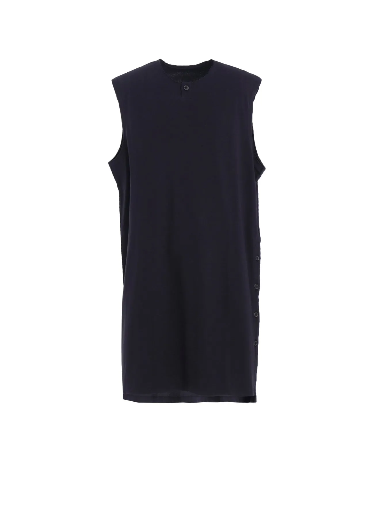COMBED SINGLE JERSEY SINGLE BUTTON TANK TOP sold by Yohji Yamamoto