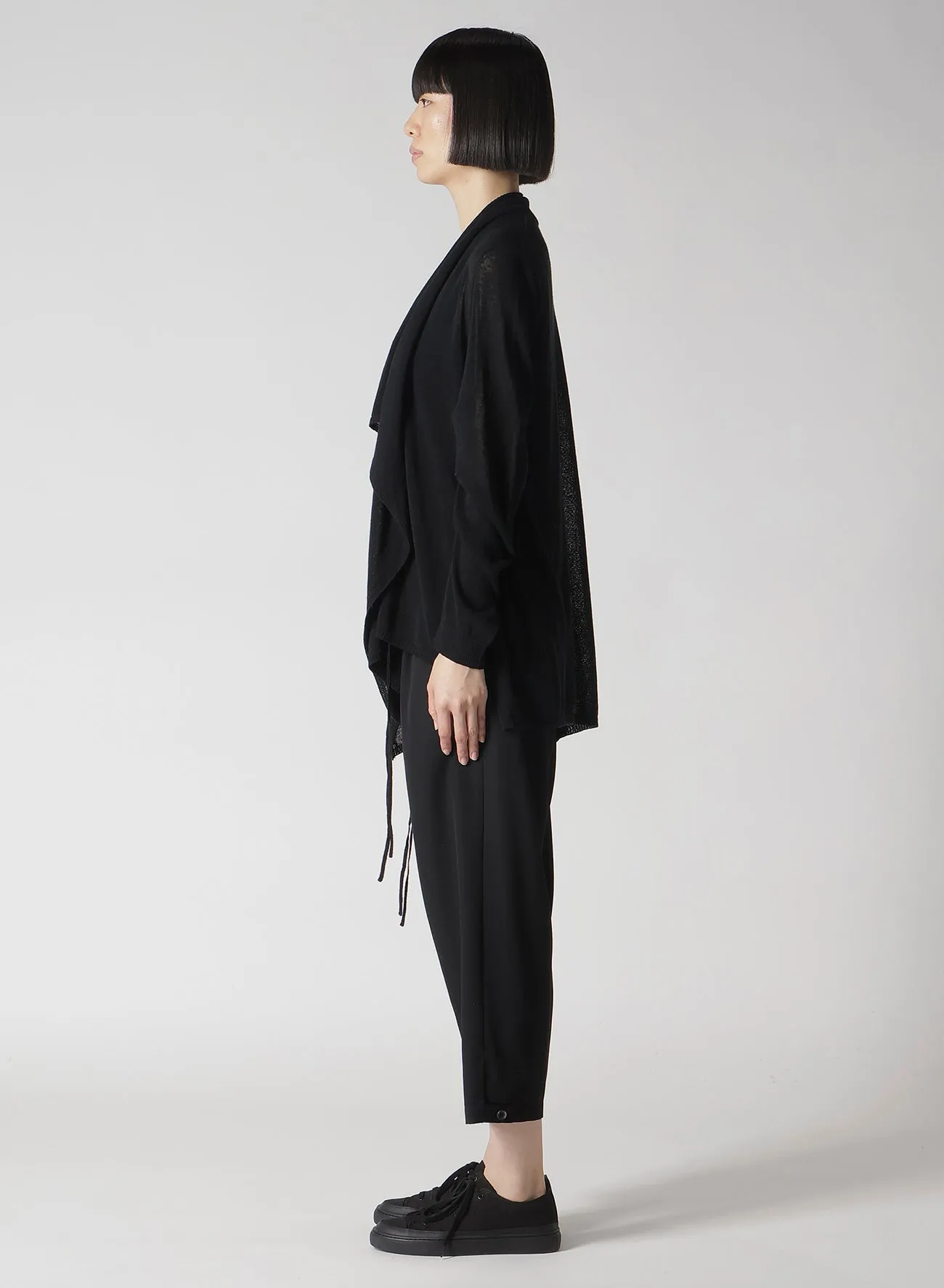 PLAIN STITCH GATHER DETAIL CARDIGAN sold by Yohji Yamamoto product image thumbnail 4