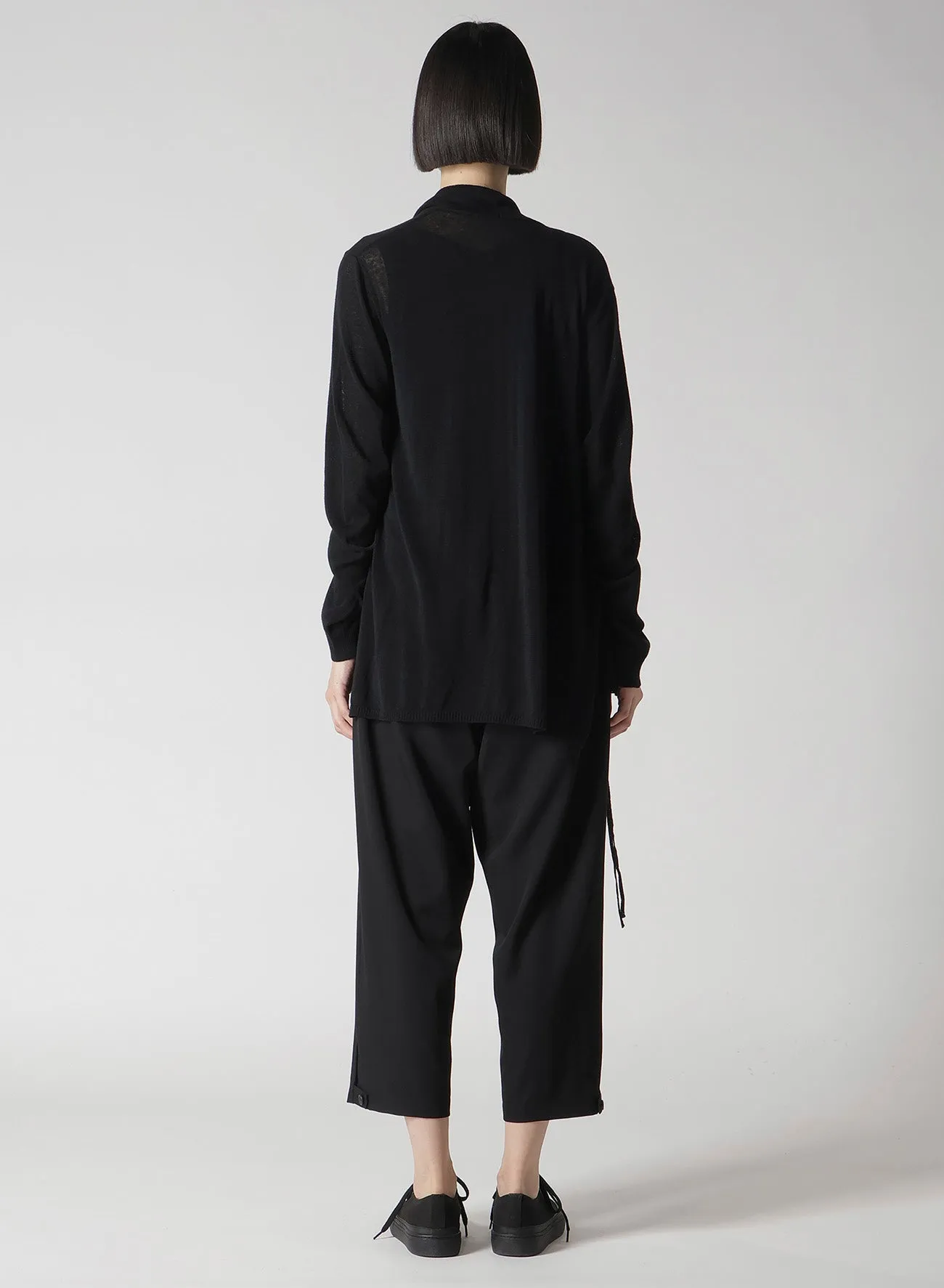 PLAIN STITCH GATHER DETAIL CARDIGAN sold by Yohji Yamamoto product image thumbnail 5