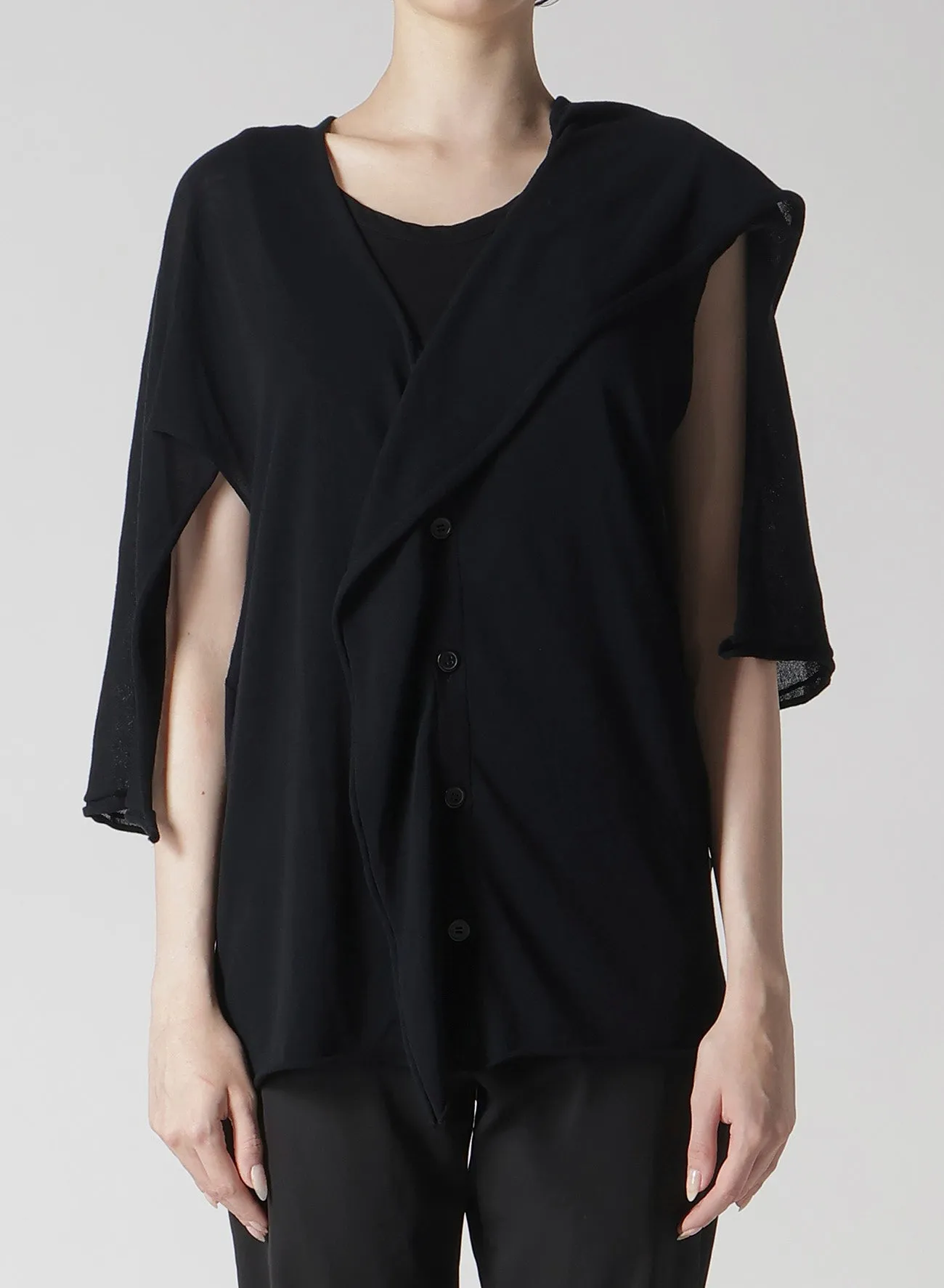 PLAIN STITCH DRAPED FRENCH SLV CD sold by Yohji Yamamoto product image thumbnail 2