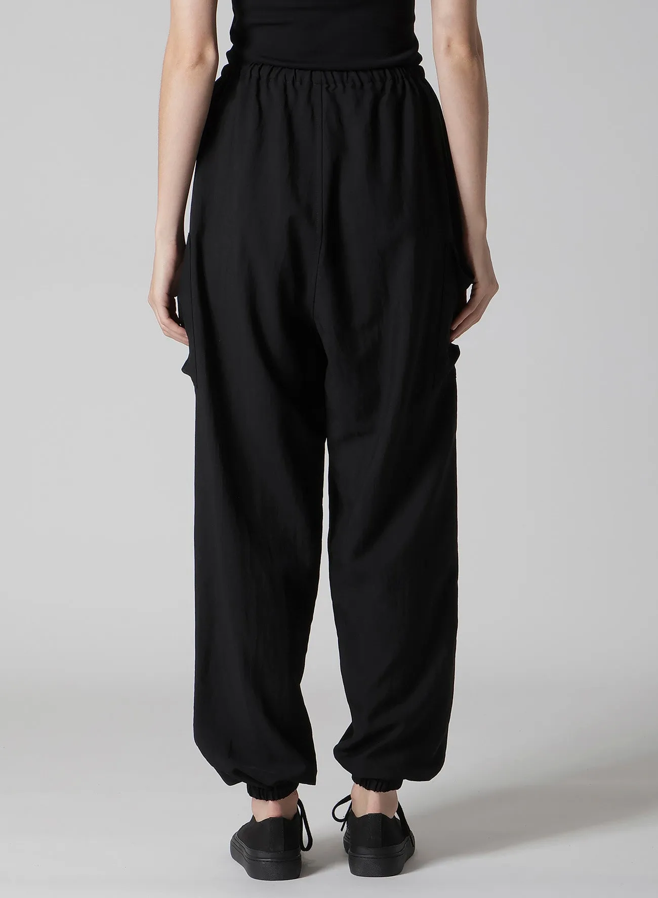 Cu/W HIGH TWISTED GABARDINE RELAXED FIT PANTS sold by Yohji Yamamoto product image thumbnail 5
