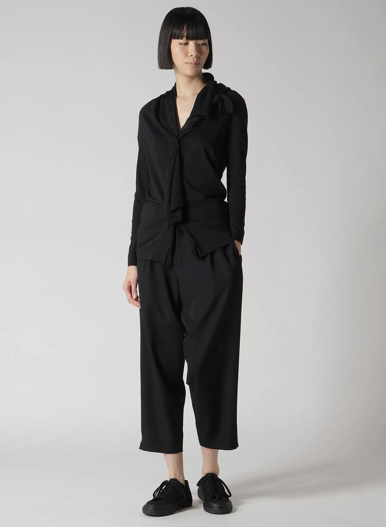 HIGH GAUGE AIRY JERSEY DRAPE DETAIL LONG SLV CD sold by Yohji Yamamoto product image thumbnail 3
