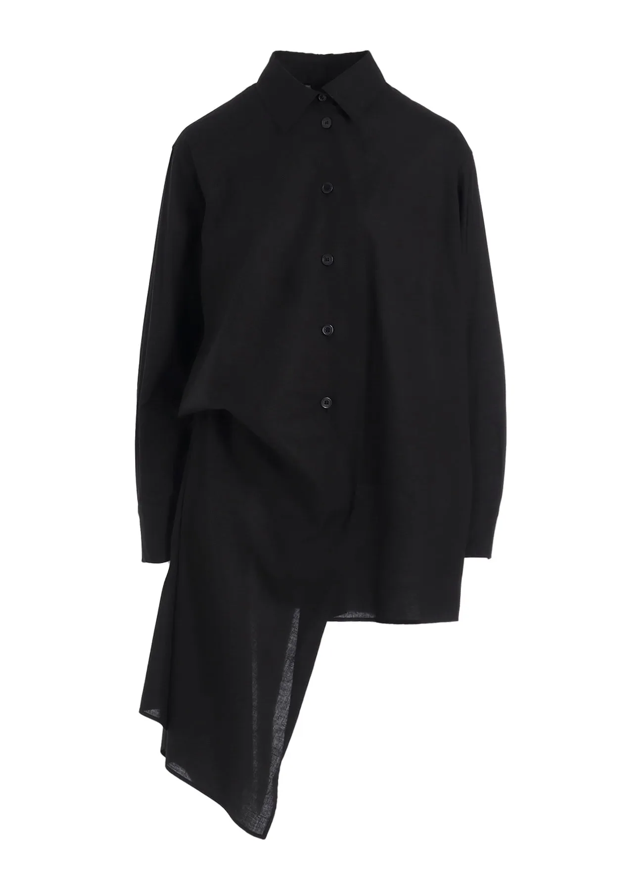 100/-KHADI L DRAPED BLOUSE sold by Yohji Yamamoto product image thumbnail 2