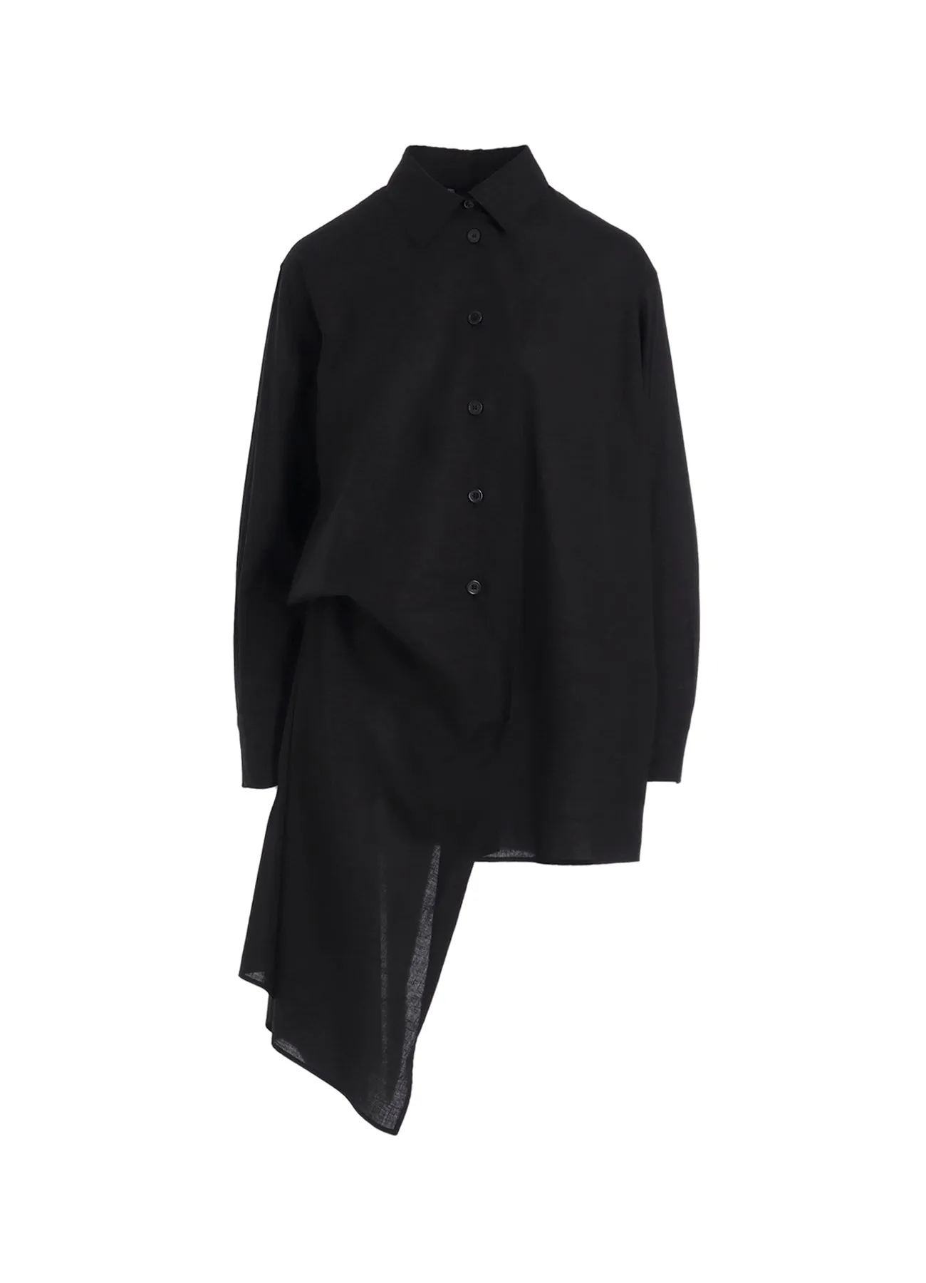 100/-KHADI L DRAPED BLOUSE sold by Yohji Yamamoto