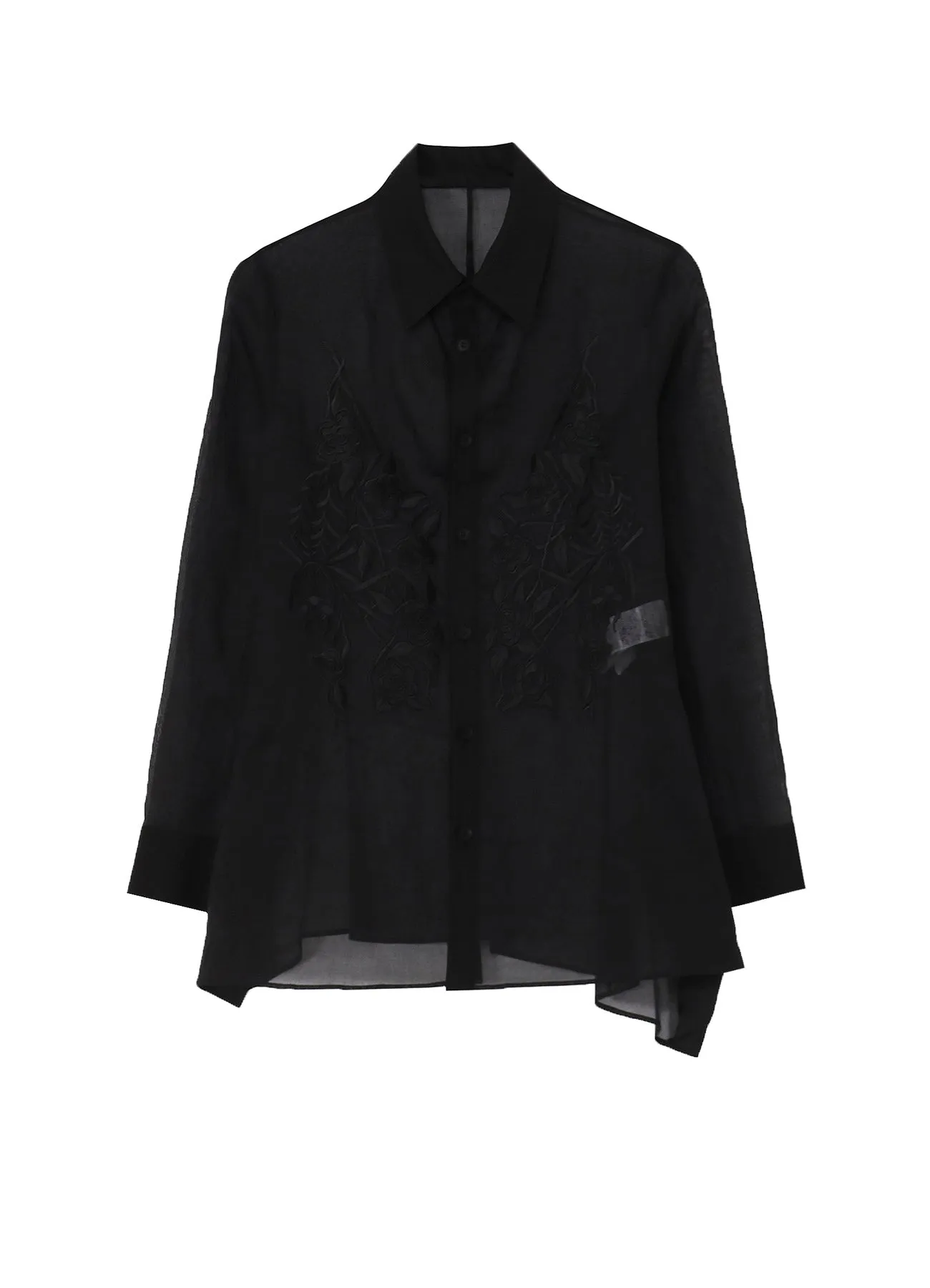 COTTON ORGANZA LAWN BACKSIDE FLARED SLIM B sold by Yohji Yamamoto