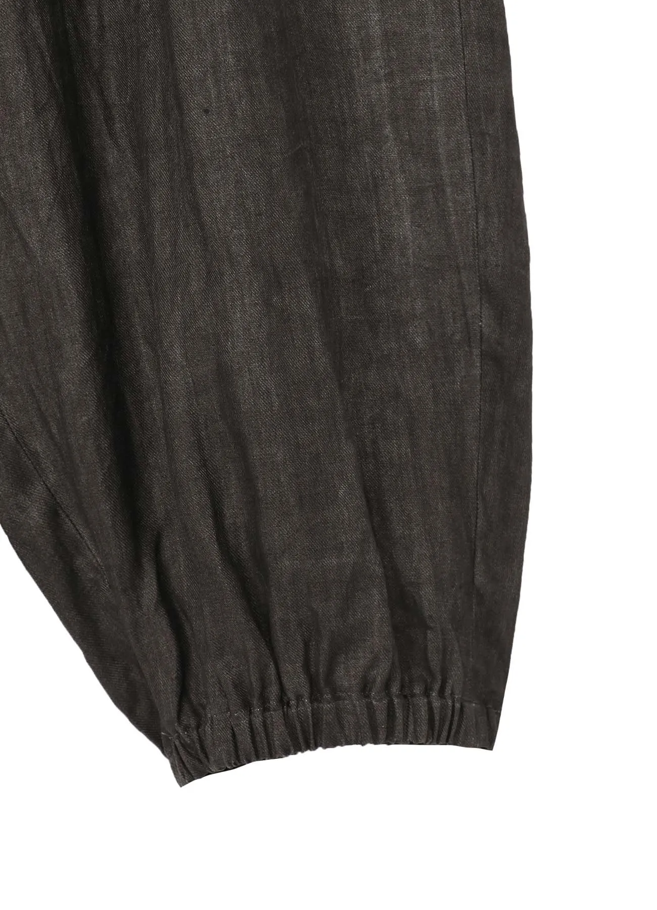 INK DYED TWILL GATHER CROPPED PANTS sold by Yohji Yamamoto product image thumbnail 5