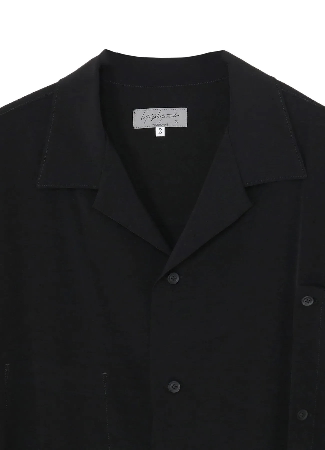 TA TUXEDO LAYERED SHORT SLEEVE BLOUSE sold by Yohji Yamamoto product image thumbnail 4