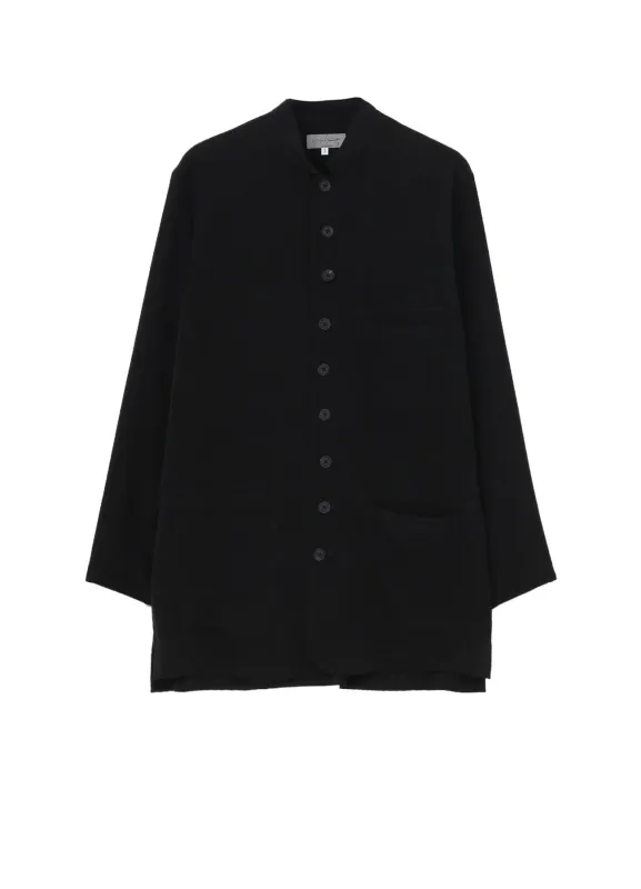 TA TUXEDO STAND COLLAR SHIRT JACKET sold by Yohji Yamamoto
