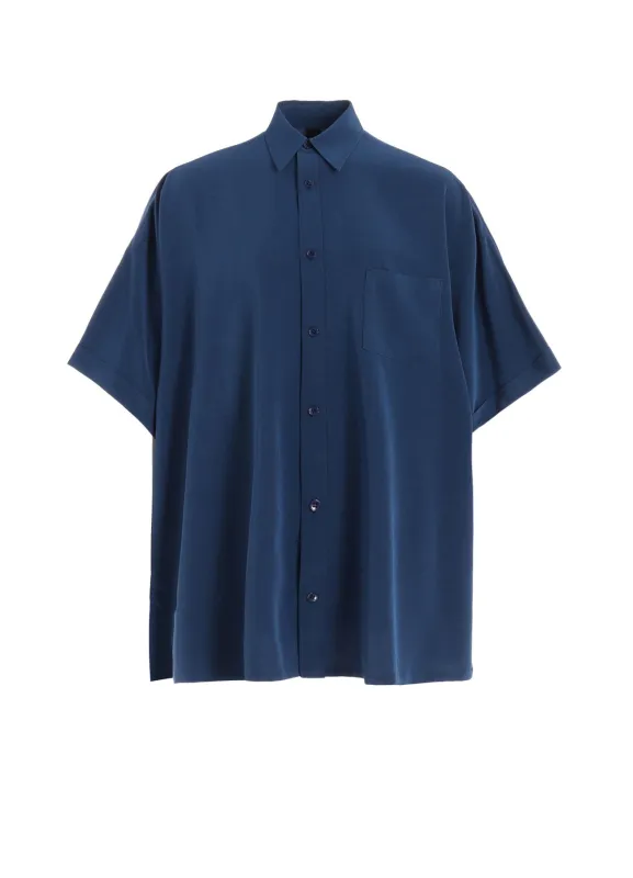 CREPE DE CHINE FRONT DOLMAN BIG SHIRT SHORT SLEEVES sold by Yohji Yamamoto