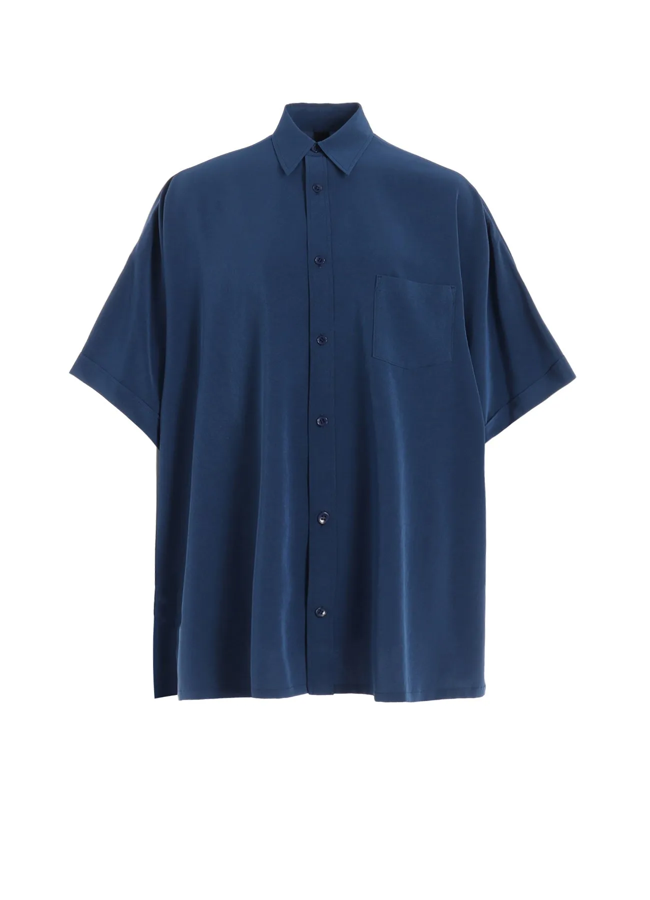 CREPE DE CHINE FRONT DOLMAN BIG SHIRT SHORT SLEEVES sold by Yohji Yamamoto