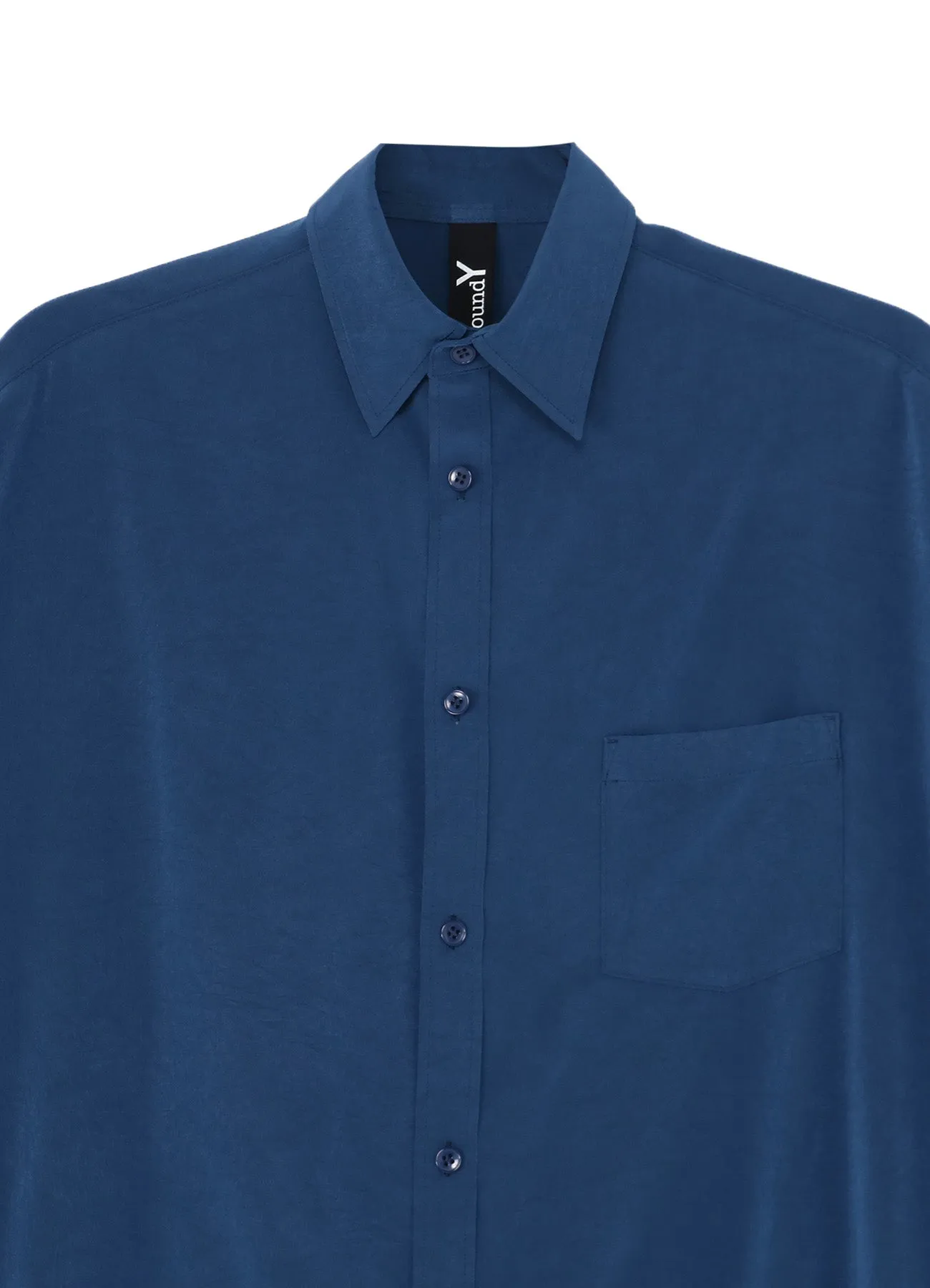 CREPE DE CHINE FRONT DOLMAN BIG SHIRT SHORT SLEEVES sold by Yohji Yamamoto product image thumbnail 5