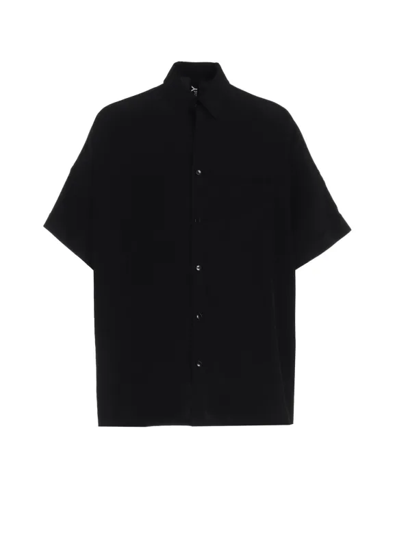 CREPE DE CHINE FRONT DOLMAN BIG SHIRT SHORT SLEEVES sold by Yohji Yamamoto
