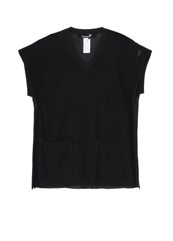 PAPER YARN V NECK KNIT sold by Yohji Yamamoto