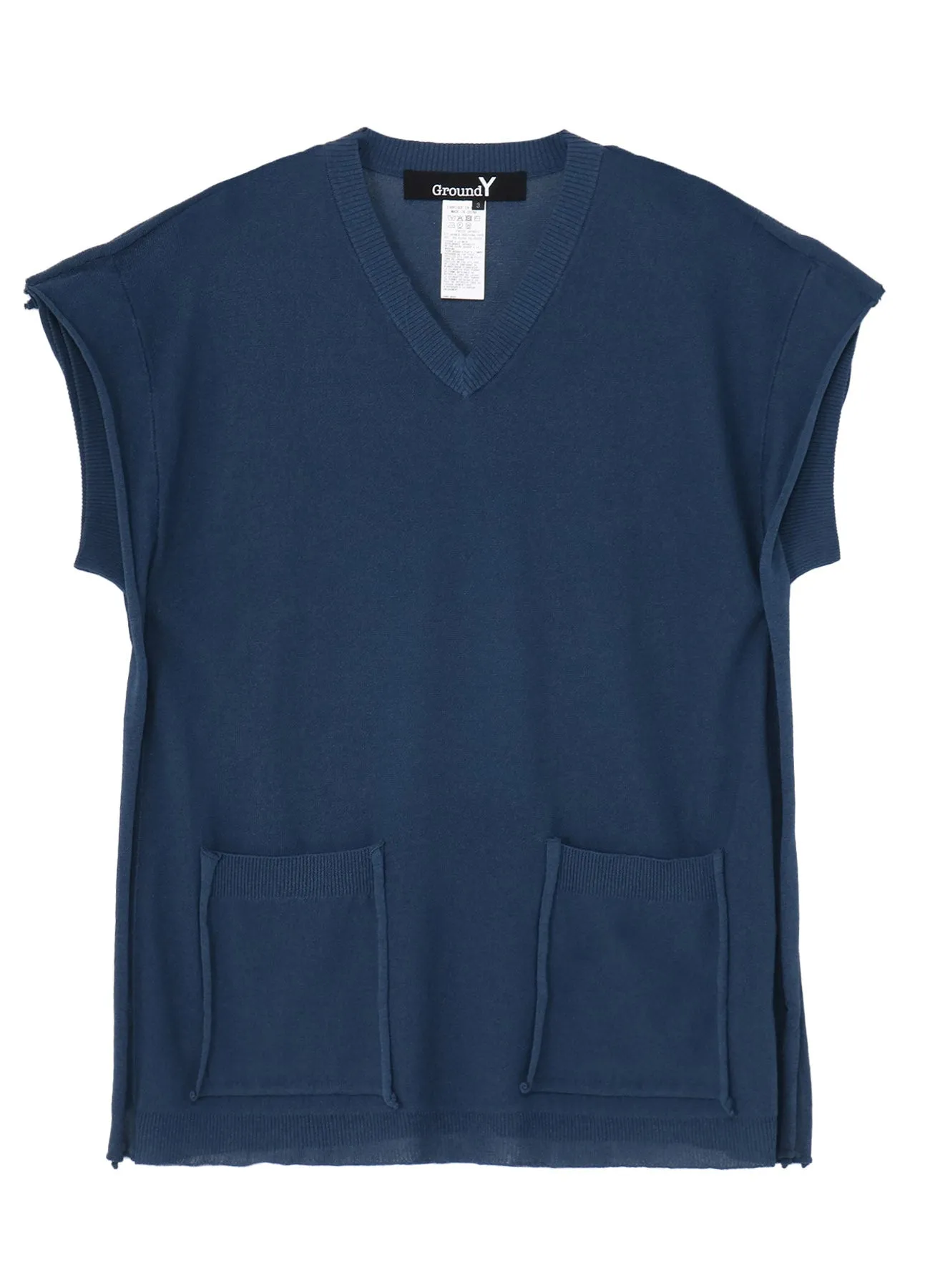 PAPER YARN V NECK KNIT sold by Yohji Yamamoto product image thumbnail 2