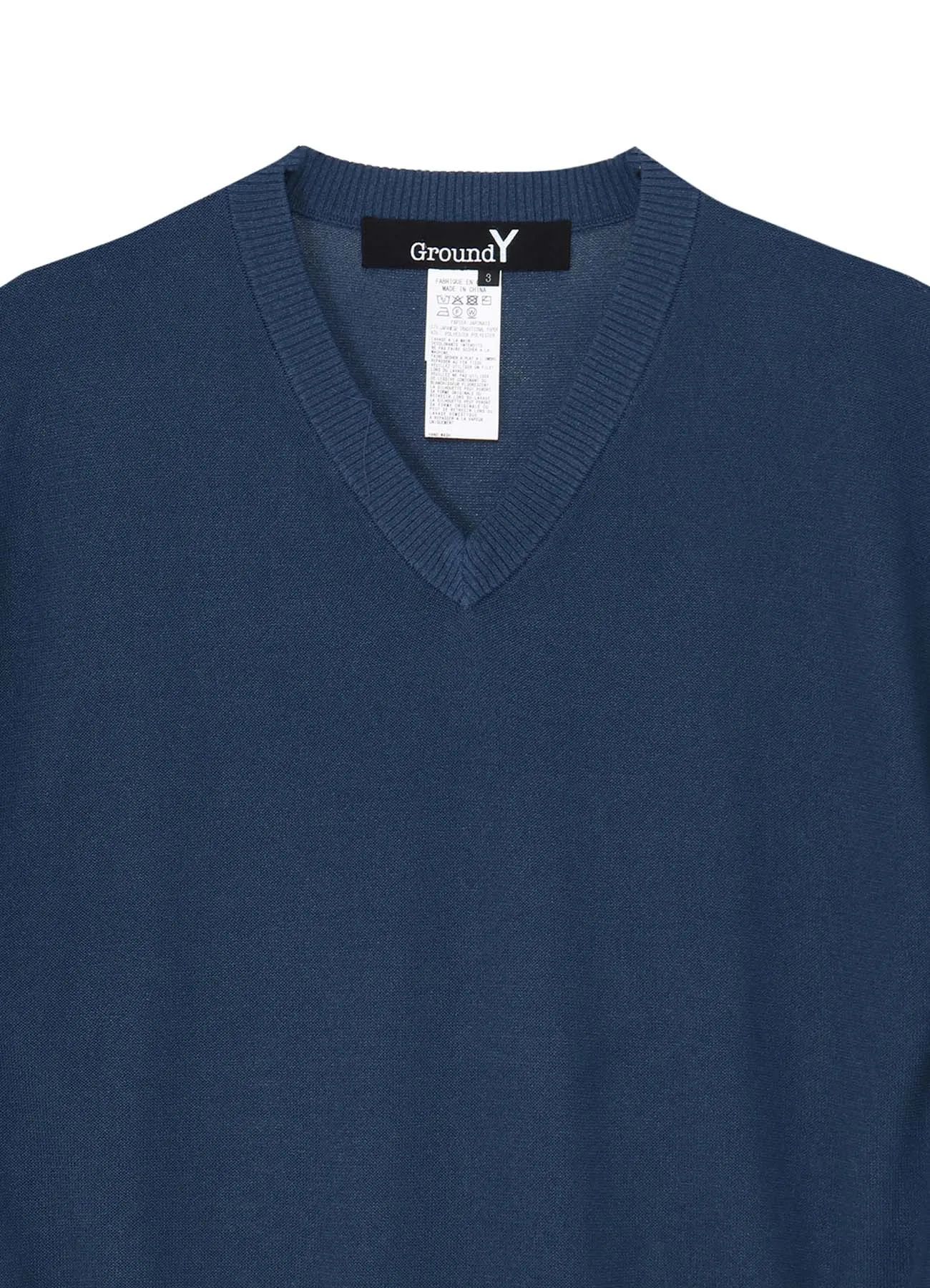 PAPER YARN V NECK KNIT sold by Yohji Yamamoto product image thumbnail 4