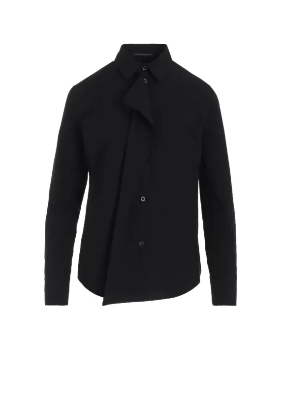 P・100/2 BROAD RUFFLE DETAIL SHIRT sold by Yohji Yamamoto