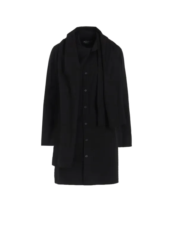 P・100/2 BROAD STOLE DETAIL SHIRT sold by Yohji Yamamoto