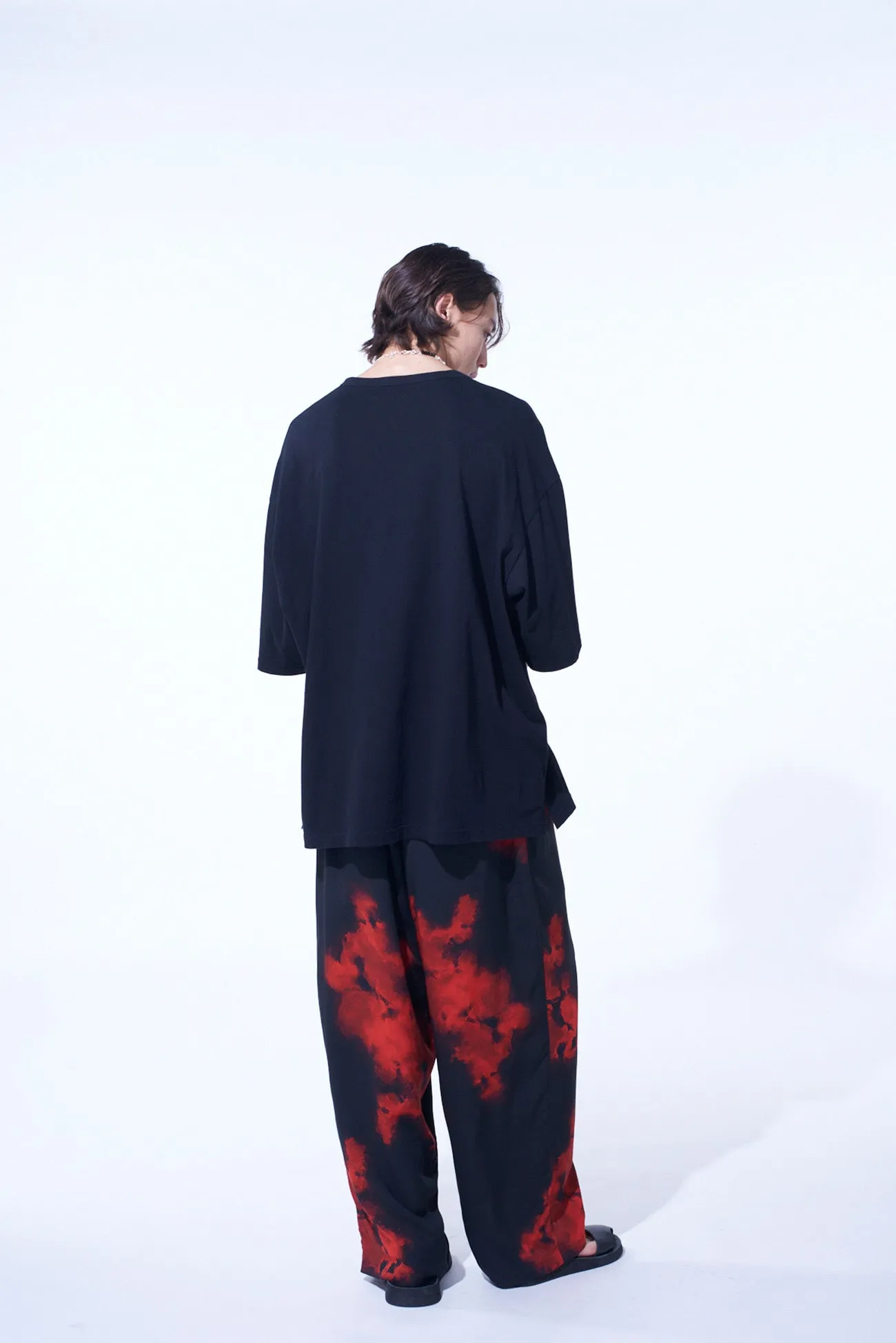 SOFT JERSEY ASYMMETRICAL SKIPPER T-SHIRT sold by Yohji Yamamoto product image thumbnail 4