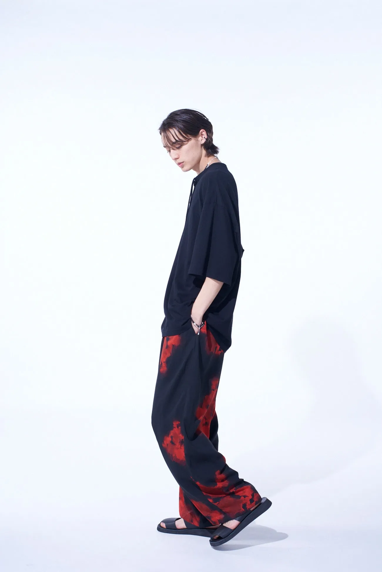 SOFT JERSEY ASYMMETRICAL SKIPPER T-SHIRT sold by Yohji Yamamoto product image thumbnail 3