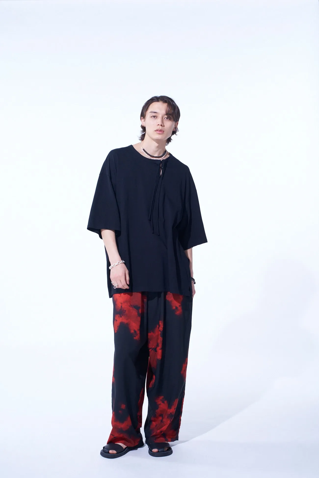 SOFT JERSEY ASYMMETRICAL SKIPPER T-SHIRT sold by Yohji Yamamoto product image thumbnail 2