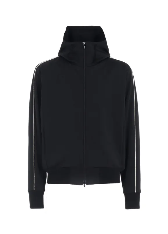 POLYESTER SMOOTH HOODED TRACK JACKET sold by Yohji Yamamoto