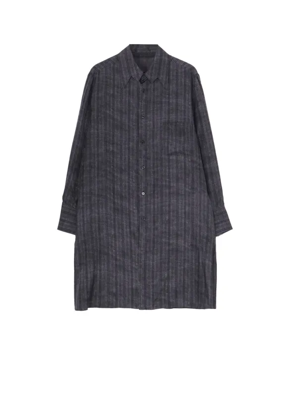 【PIECE UNIQUE/THE SHOP】BLACK DYED ST PATTERN BLOUSE made by Yohji Yamamoto