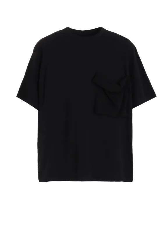 SOFT JERSEY+CREPE de CHINE POCKET T-SHIRT sold by Yohji Yamamoto