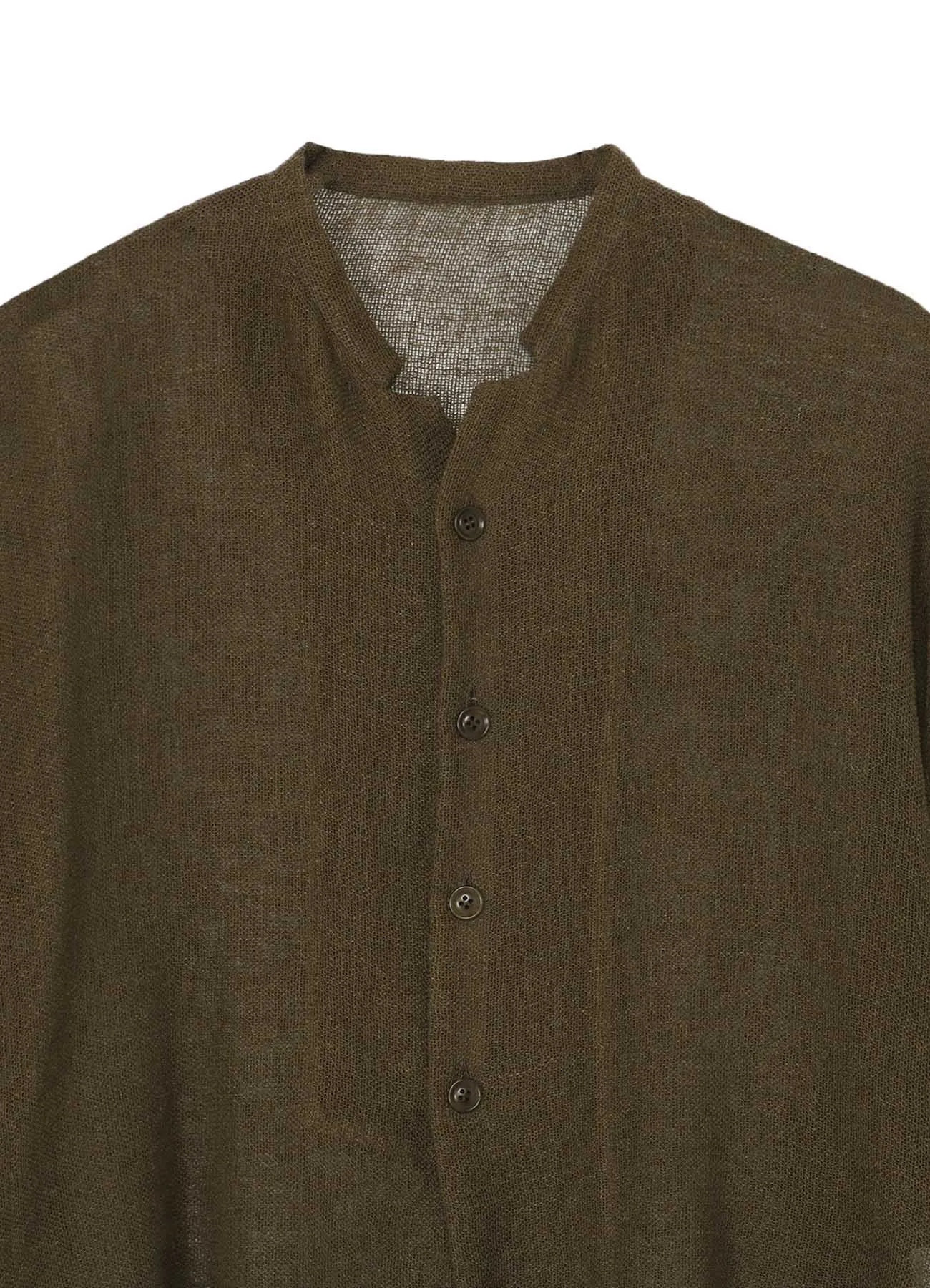 LENO CLOTH HALF SLEEVE BOX SHIRT sold by Yohji Yamamoto product image thumbnail 4