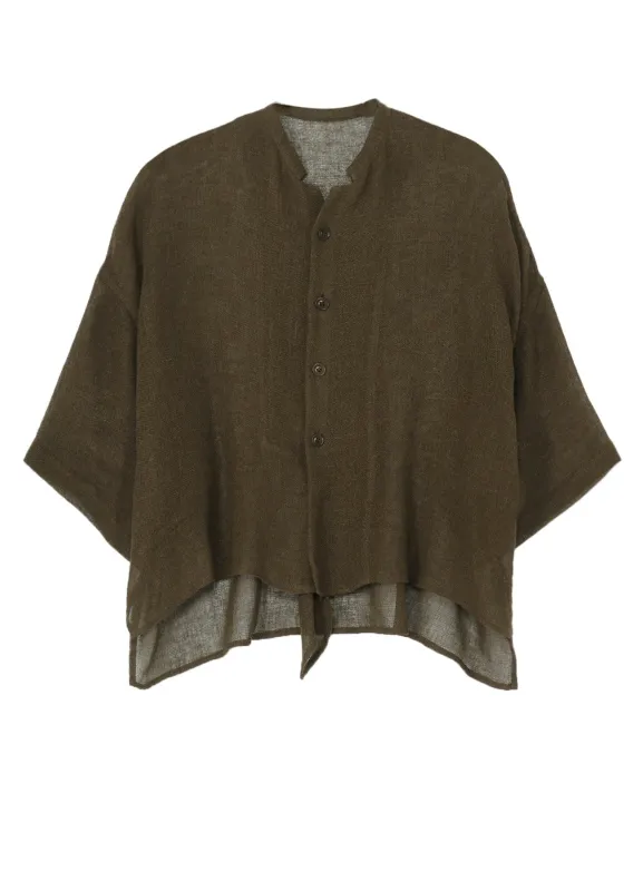 LENO CLOTH HALF SLEEVE BOX SHIRT sold by Yohji Yamamoto