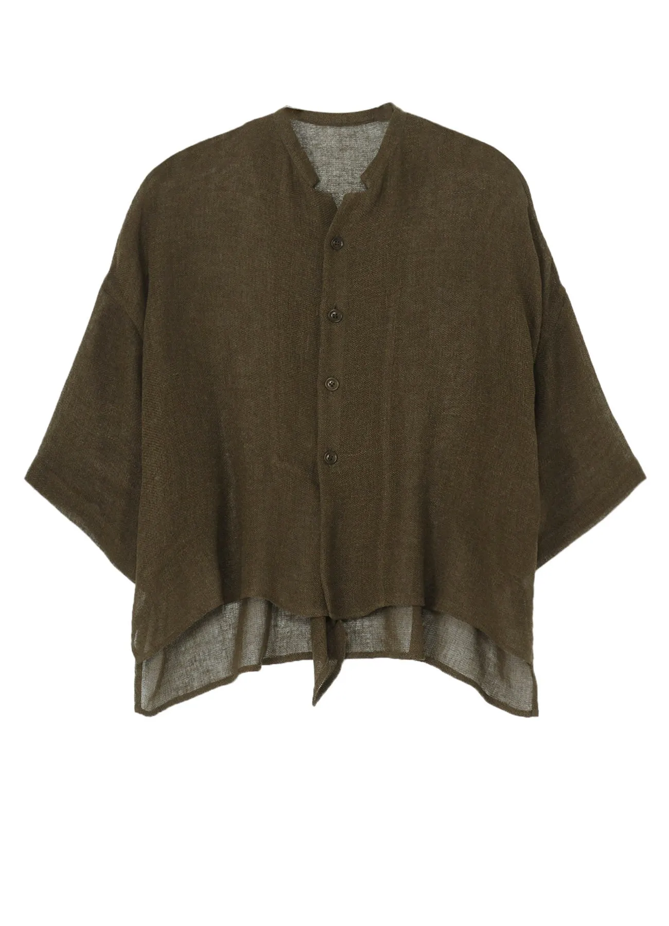 LENO CLOTH HALF SLEEVE BOX SHIRT sold by Yohji Yamamoto