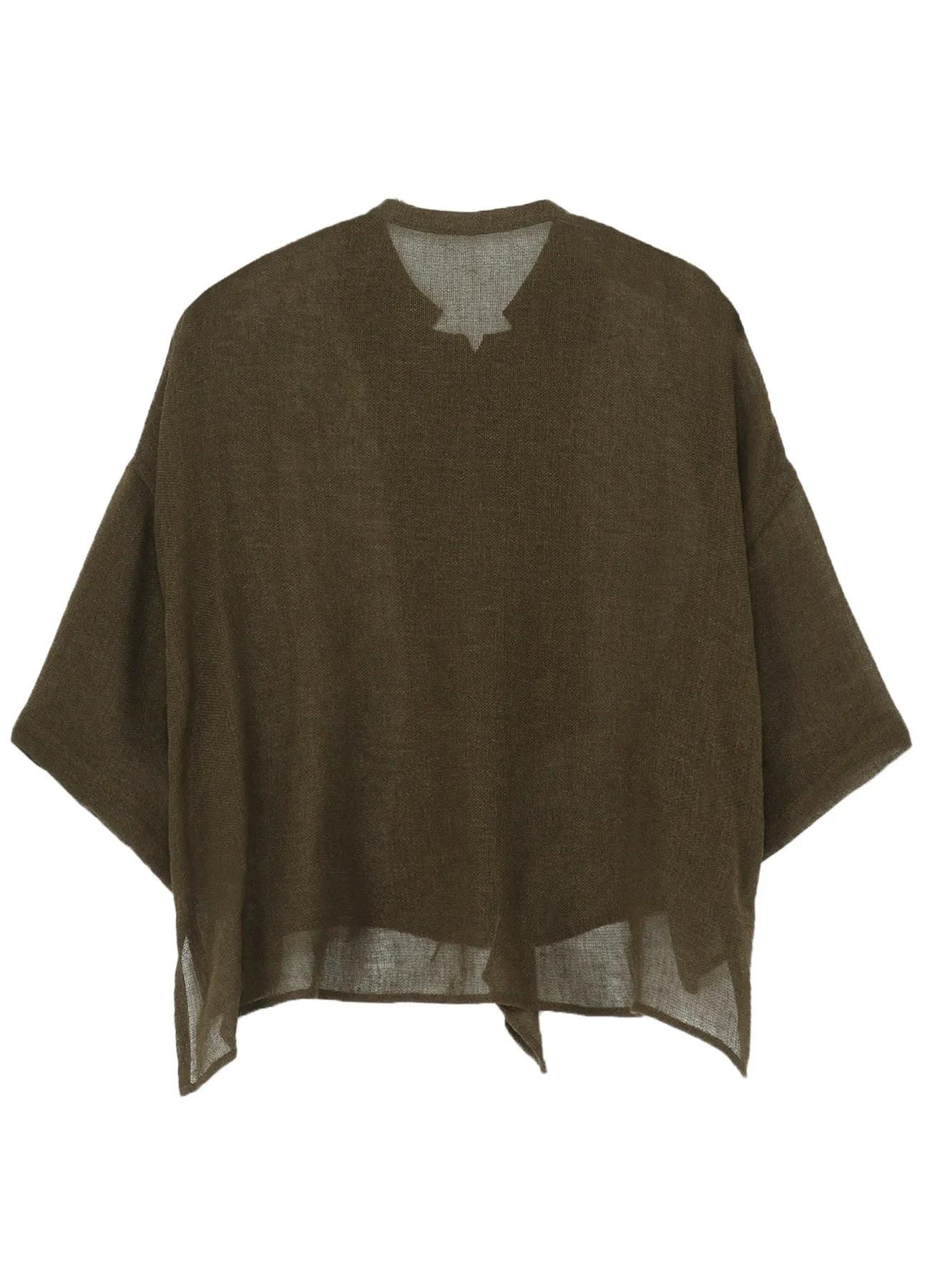 LENO CLOTH HALF SLEEVE BOX SHIRT sold by Yohji Yamamoto product image thumbnail 3