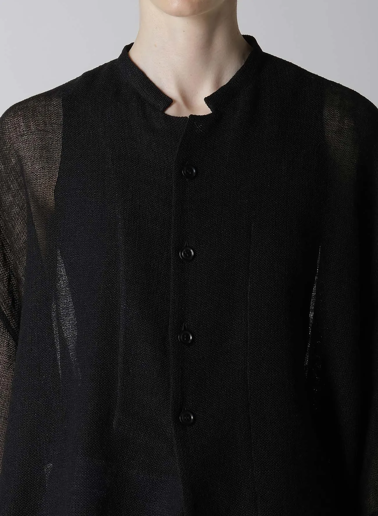 LENO CLOTH HALF SLEEVE BOX SHIRT sold by Yohji Yamamoto product image thumbnail 5