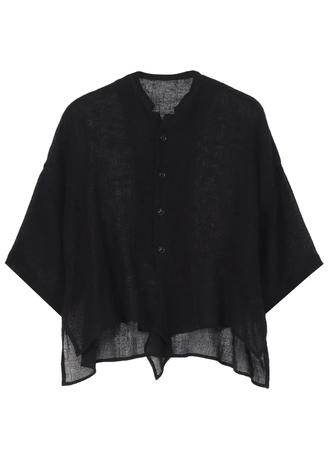 LENO CLOTH HALF SLEEVE BOX SHIRT sold by Yohji Yamamoto product image thumbnail 2