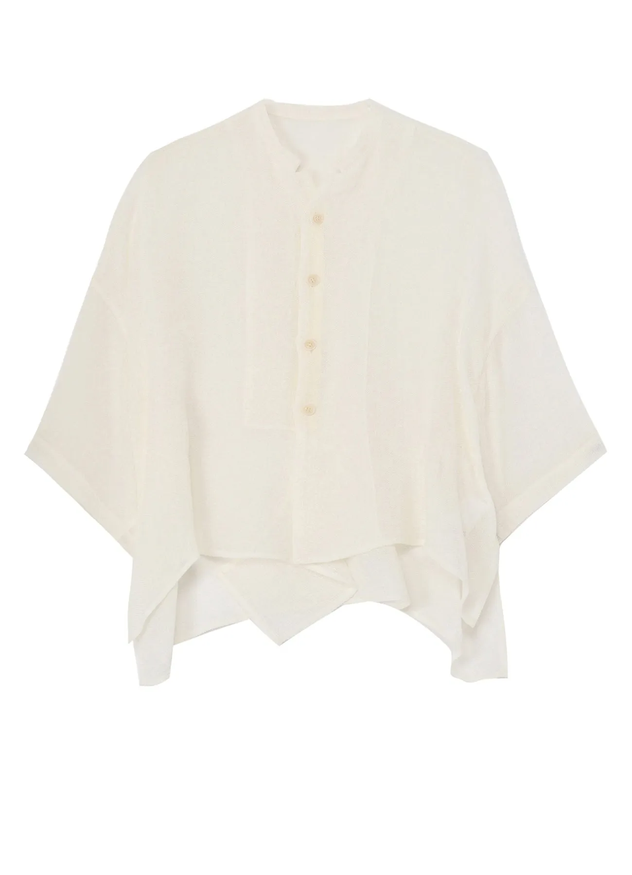 LENO CLOTH HALF SLEEVE BOX SHIRT sold by Yohji Yamamoto