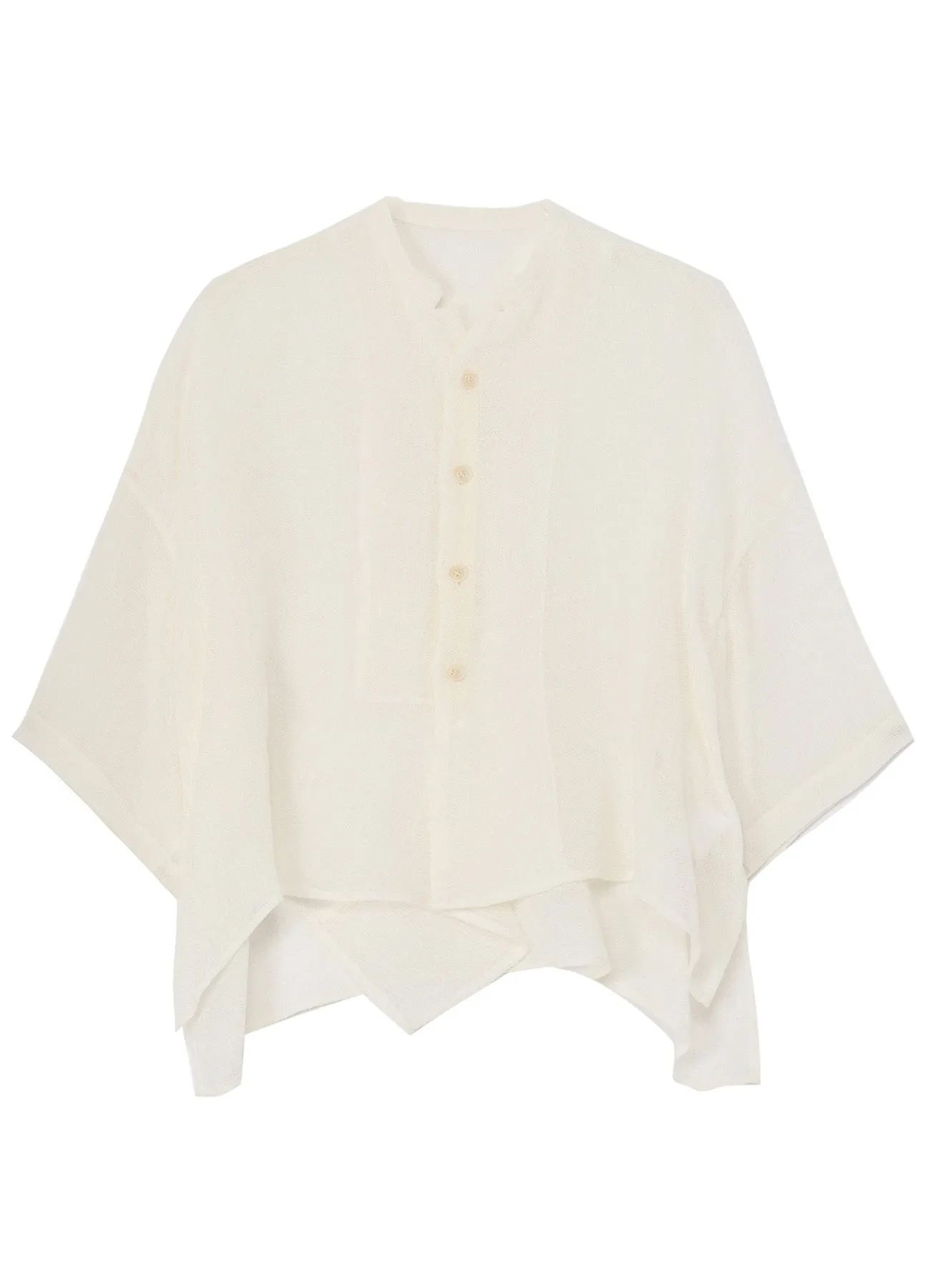LENO CLOTH HALF SLEEVE BOX SHIRT sold by Yohji Yamamoto product image thumbnail 2