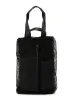 DIAMOND NET/LEATHER COMBINATION BIG POUCH sold by Yohji Yamamoto