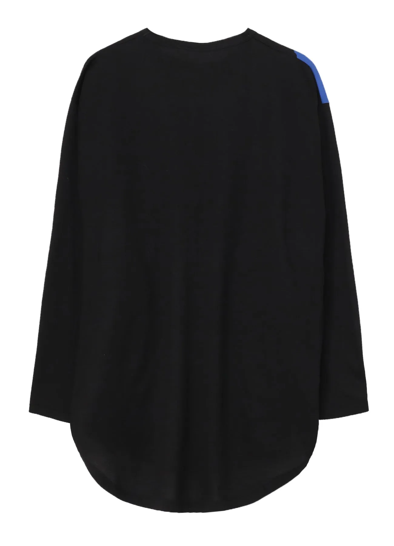 COTTON JERSEY TORN PATTERN HEM ROUND JUMBO T-SHIRT LONG SLEEVES sold by Yohji Yamamoto product image thumbnail 3