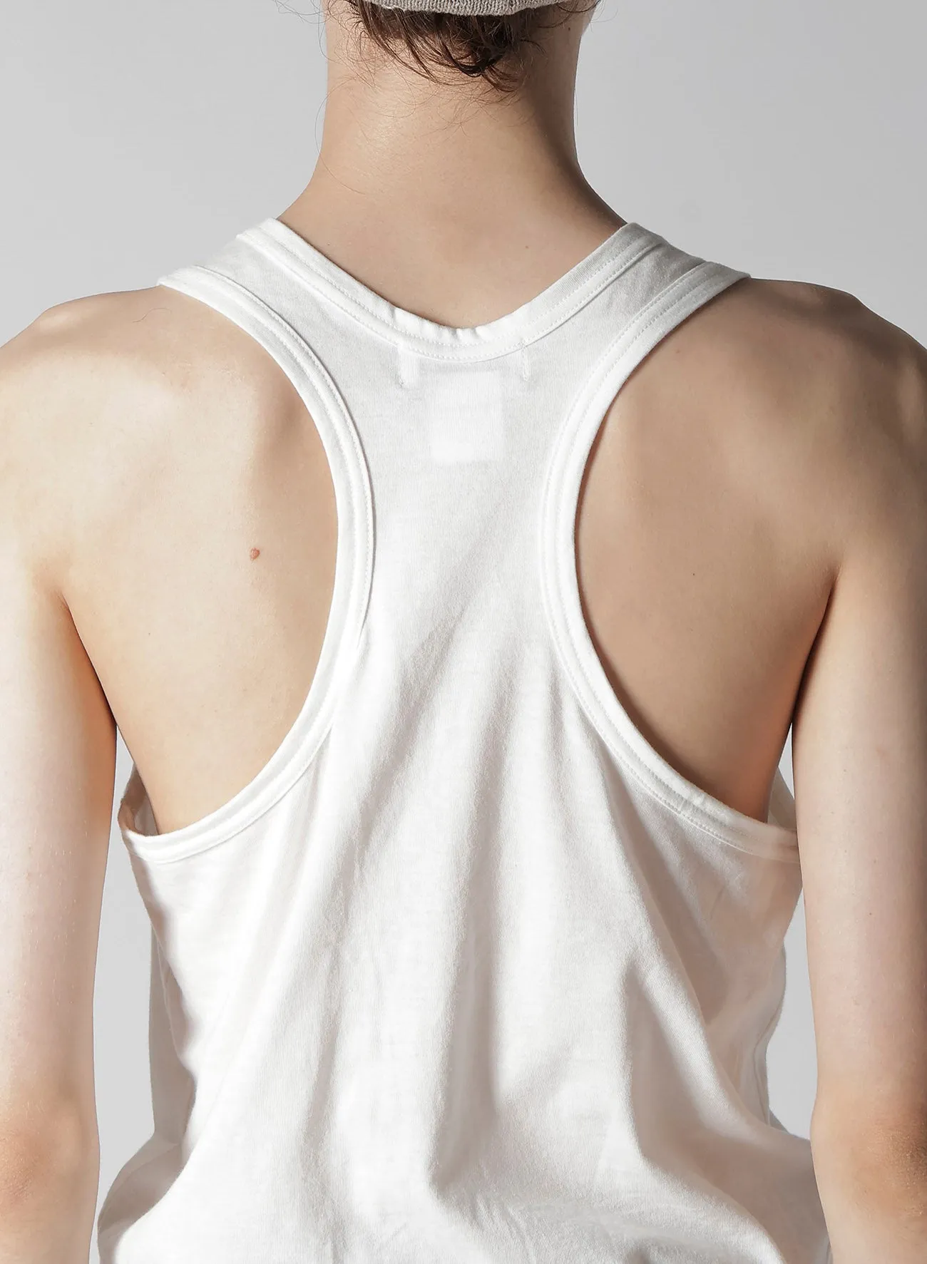 30/-PLAIN STITCH TANK TOP sold by Yohji Yamamoto product image thumbnail 4