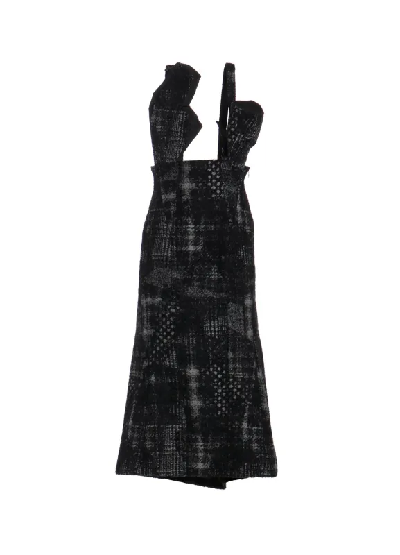 CHECK JACQUARD GATHER SKIRT sold by Yohji Yamamoto