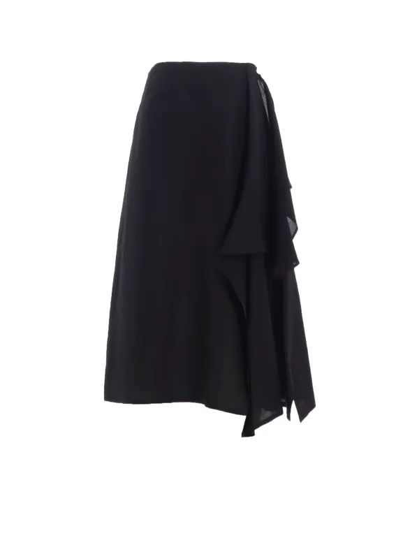 C/Li GABARDINE L DRAPED SKIRT sold by Yohji Yamamoto