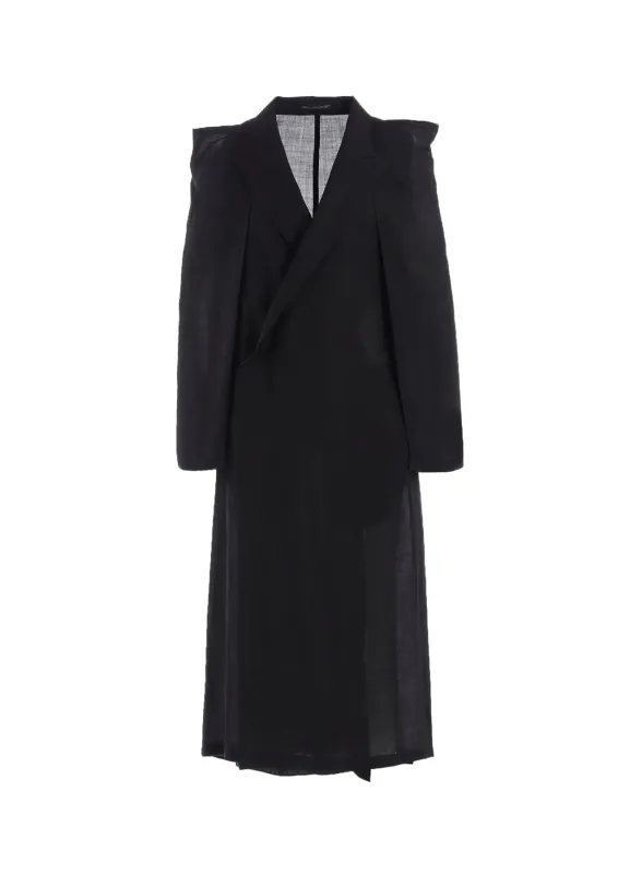 TWILL BOX SILHOUETTE COAT sold by Yohji Yamamoto