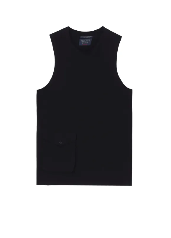 REGULATION JERSEY RELAXED FIT VEST sold by Yohji Yamamoto