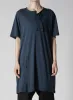 COMBED JERSEY HENRY NECK SHORT SLEEVE T sold by Yohji Yamamoto