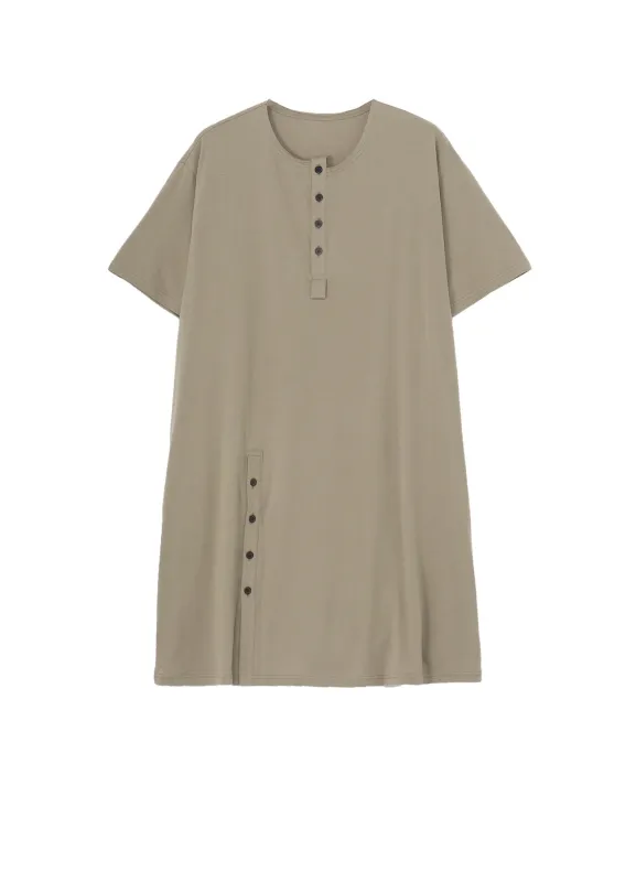 COMBED JERSEY HENRY NECK SHORT SLEEVE T sold by Yohji Yamamoto