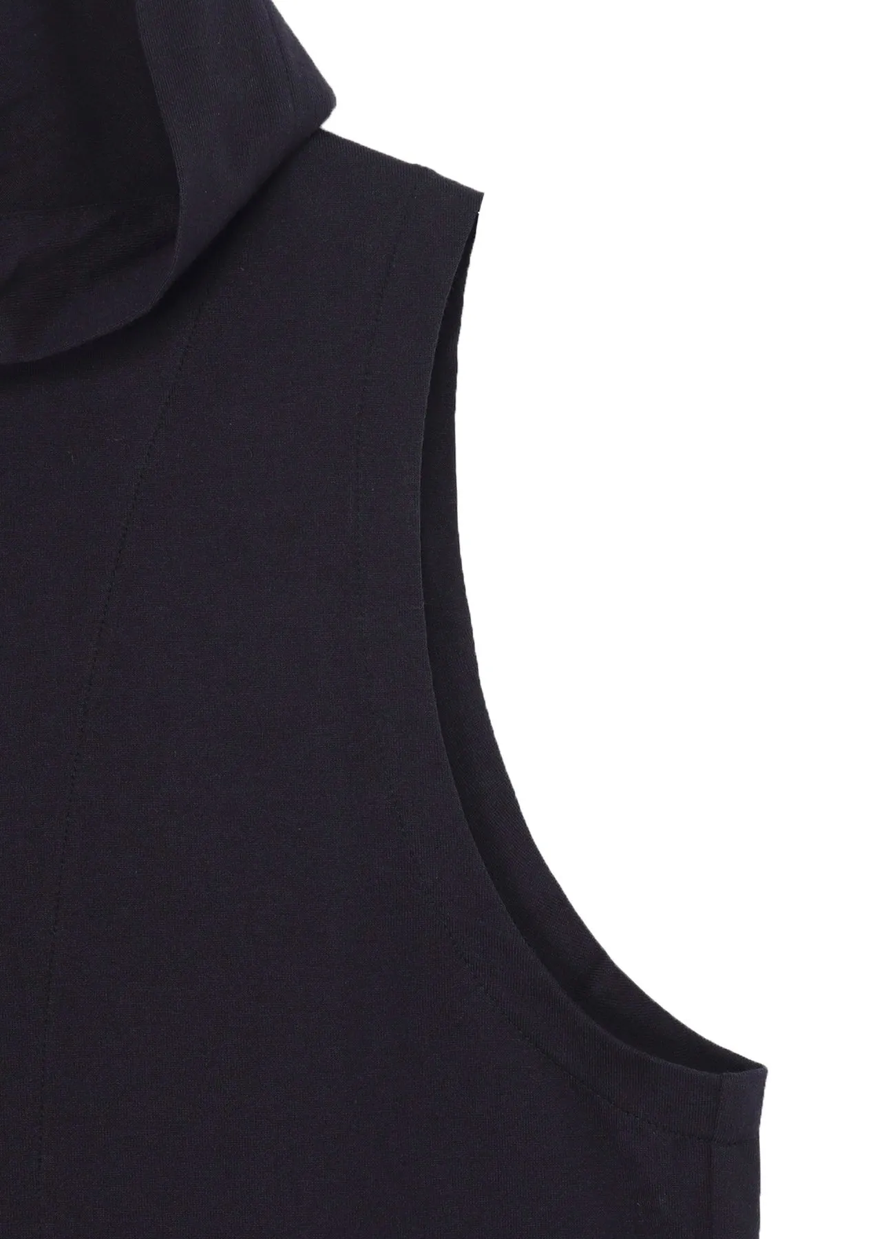 REGULATION JERSEY HOODED ZIPPER VEST sold by Yohji Yamamoto product image thumbnail 5