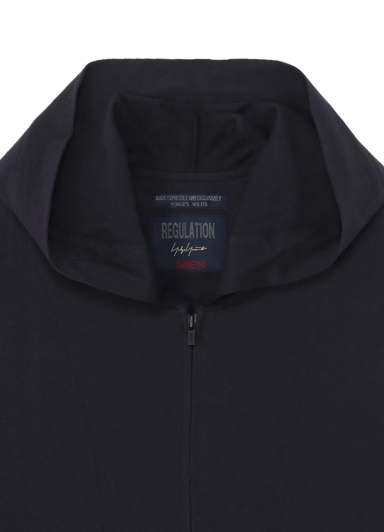 REGULATION JERSEY HOODED ZIPPER VEST sold by Yohji Yamamoto product image thumbnail 4