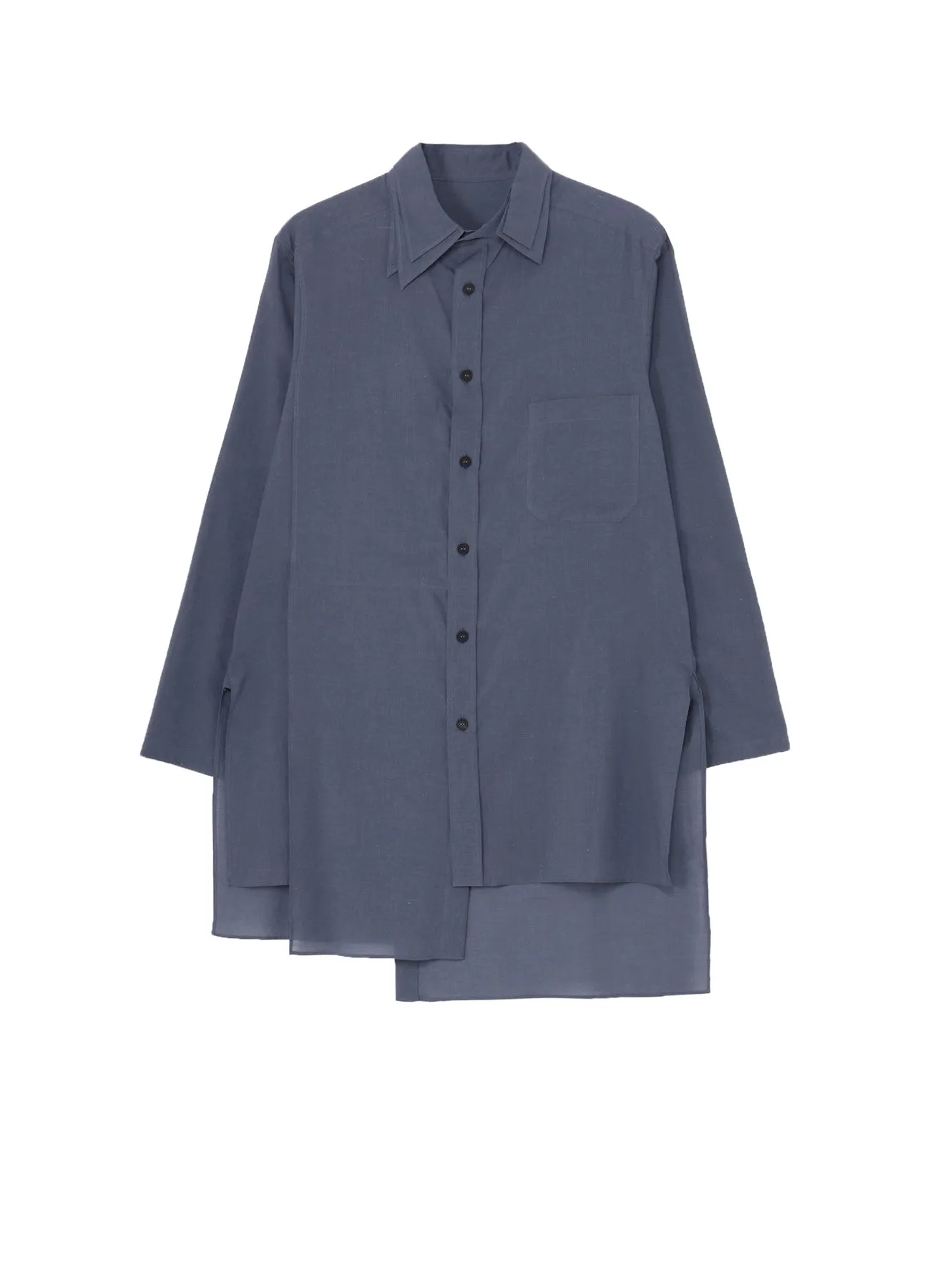 80C/S LOAN DOUBLE LAYER ASYMMETRY BLOUSE sold by Yohji Yamamoto