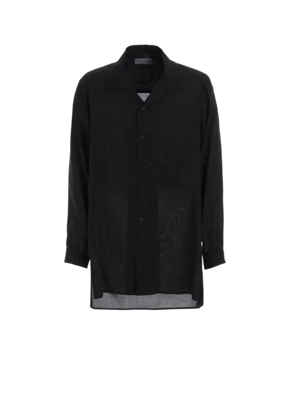 CELLLOSE LAWN OPEN COLLAR BLOUSE sold by Yohji Yamamoto