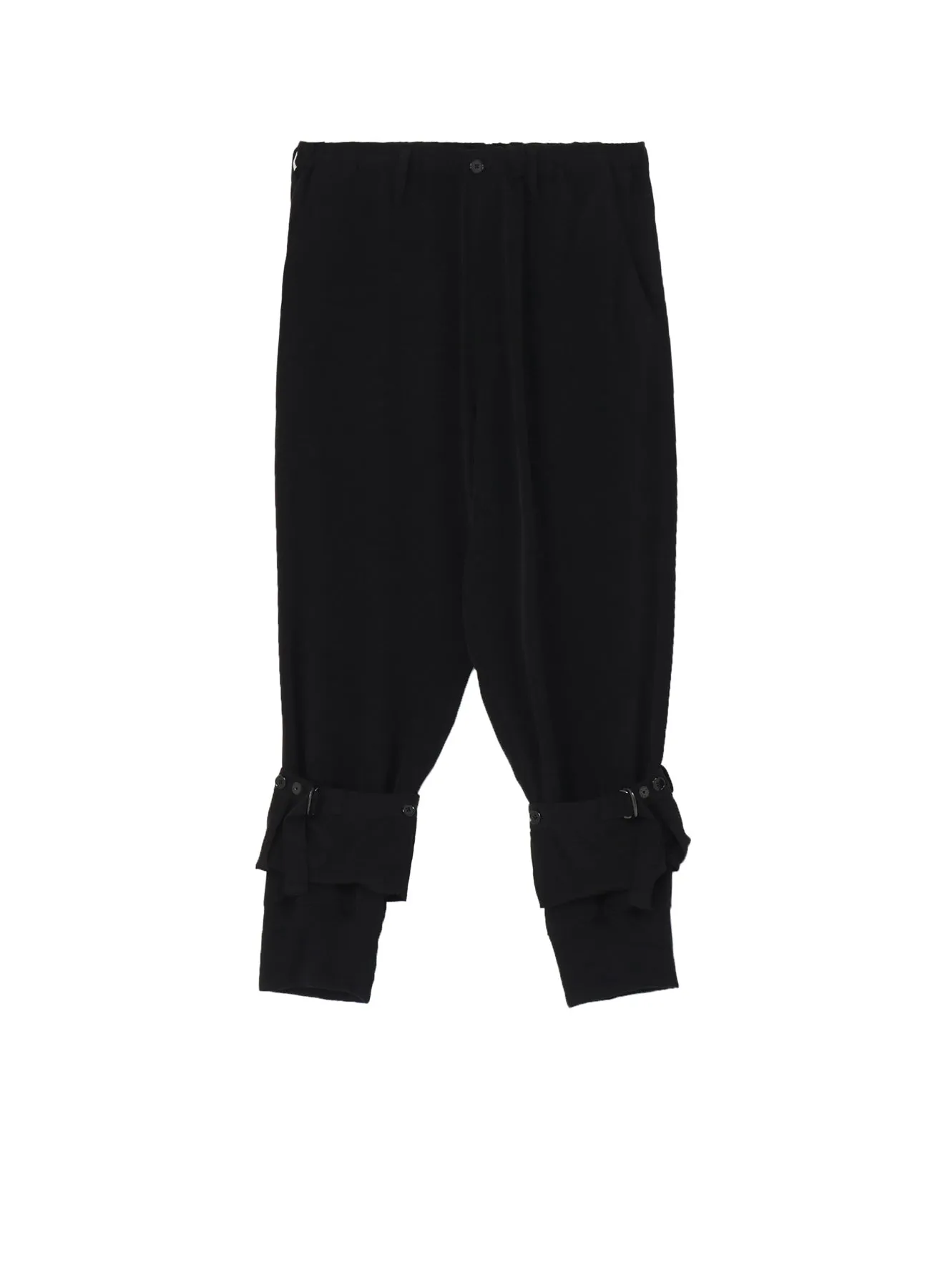 CREPE DE CHINE DOUBLE HEM RIB PANTS sold by Yohji Yamamoto