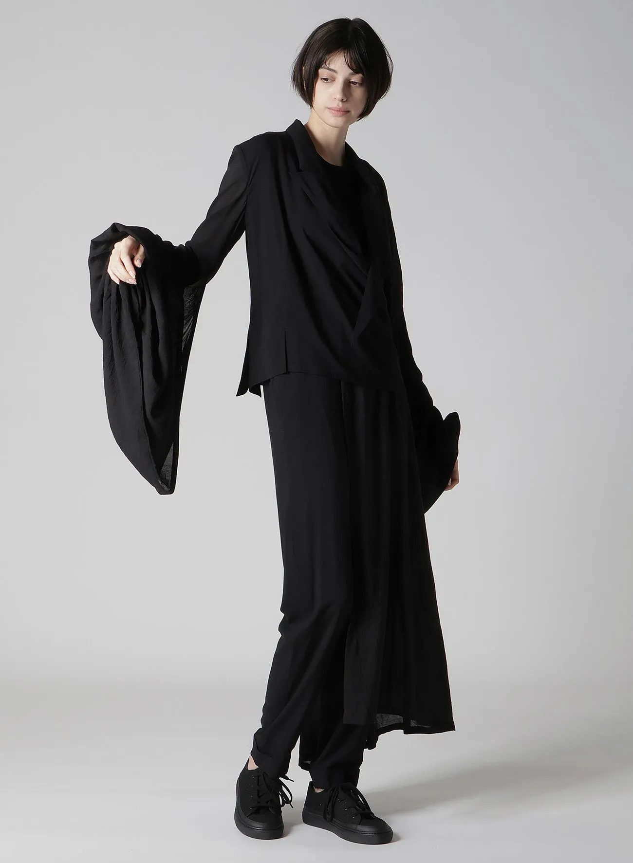BALLOON SLEEVE WRAP JACKET sold by Yohji Yamamoto product image thumbnail 3